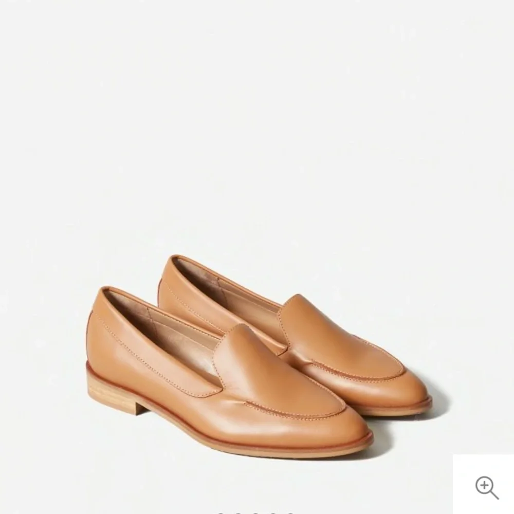 Everlane Loafer - Women’s Size 6.5 - The Modern Loafers- Tan Leather Pointed Toe - Picture 2 of 6